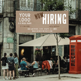 Jetzt Rustikal Charm Kraft Paper Business Banner