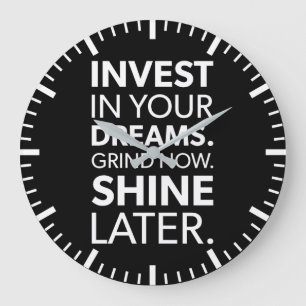 Jetzt schleifen, später einklinken - Erfolg Motivi Große Wanduhr