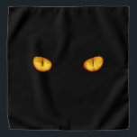 Jetzt sieht er dich schwarze Katze  Halstuch<br><div class="desc">Die goldenen Augen zu durchdringen ist alles,  was man von einer schwarzen Katze sehen kann.</div>