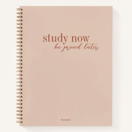 Jetzt studieren, seien Sie stolz später Retro dunk Notizbuch