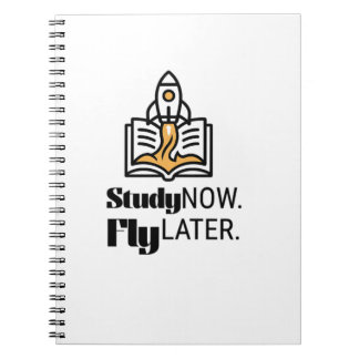 Jetzt Studieren, Später Fliegen – Studentische Mot Notizblock