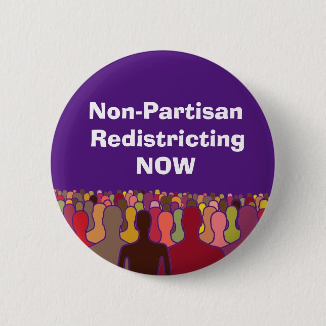 Jetzt Umverteilung ohne Parteien Button (Vorderseite)