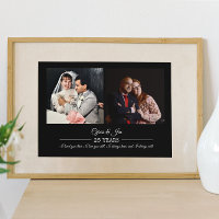 Jetzt und dann Fotos Silver Text Anniversary Foto