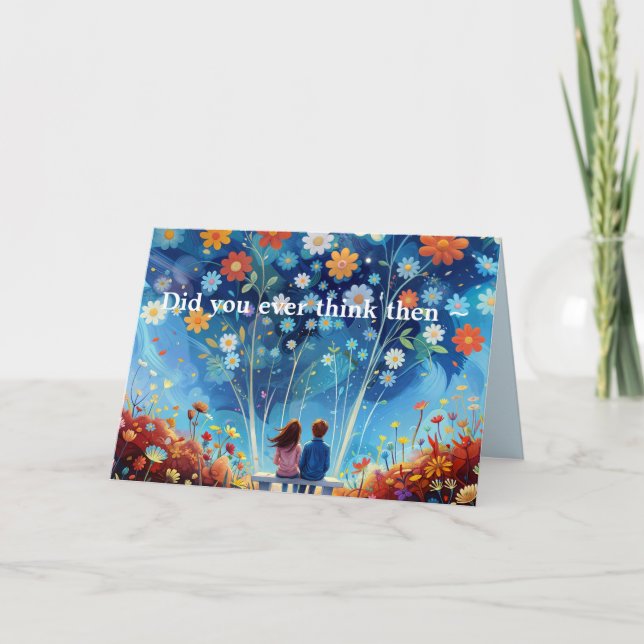 JETZT UND JETZT JAHRESKARTE/LIEBE DANKESKARTE (Vorderseite)