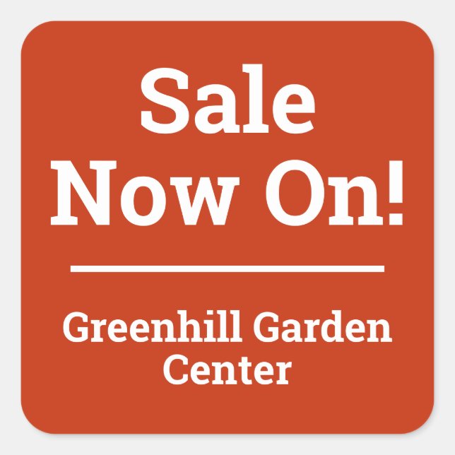 Jetzt verkaufen mit Aufkleber für den Store (Vorderseite)