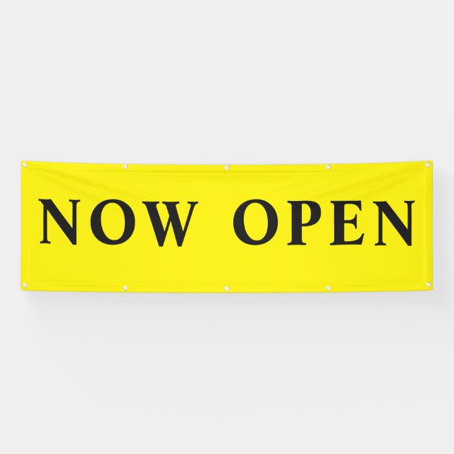 Jetzt verkaufen Open Yellow 8f Banner (Horizontal)