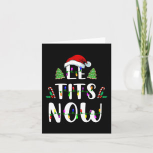 Jetzt Weihnachten lassen es schneebedeckt Spaß Par Karte