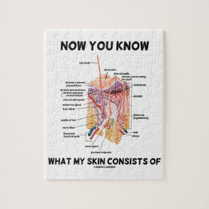 Jetzt wissen Sie, aus was meine Haut Dermatologie Puzzle