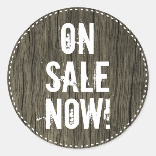 "JETZT ZU VERKAUFEN!" Runder Aufkleber