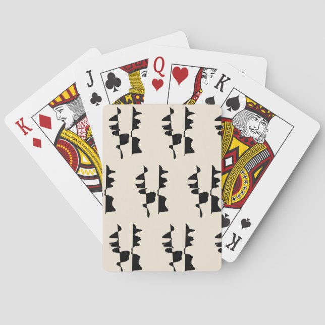 Jeu de Cartes  "Abstrait Dual Face" Spielkarten (Rückseite)