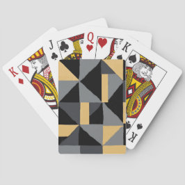 Jeu de Cartes/Poker Géométrique - Noir et Or Spielkarten