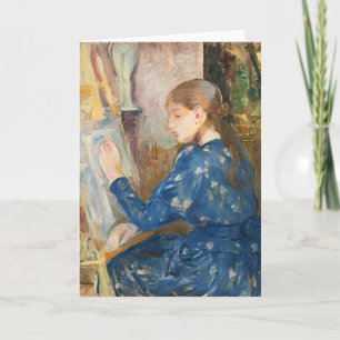 Jeune Fille Écrivant   Berthe Morisot Karte