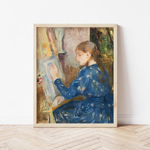 Jeune Fille Écrivant Berthe Morisot Poster