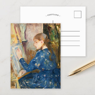 Jeune Fille Écrivant   Berthe Morisot Postkarte