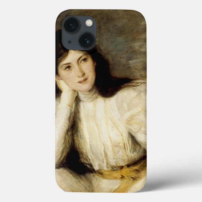 Jeune Fille Reveuse, Portrait de Berthi Capel Case-Mate iPhone Hülle (Rückseite)