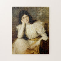Jeune Fille Reveuse, Portrait de Berthi Capel