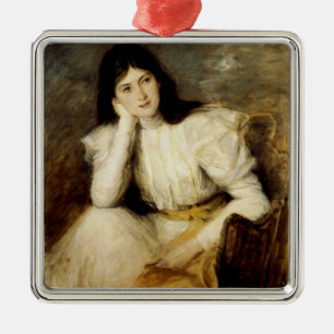 Jeune Fille Reveuse, Portrait de Berthi Capel Silbernes Ornament