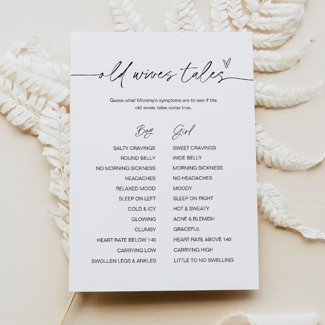 JEVERLEIGH Alte Ehefrauen Erzählen Baby Showspielk Einladung (Von Creator hochgeladen)