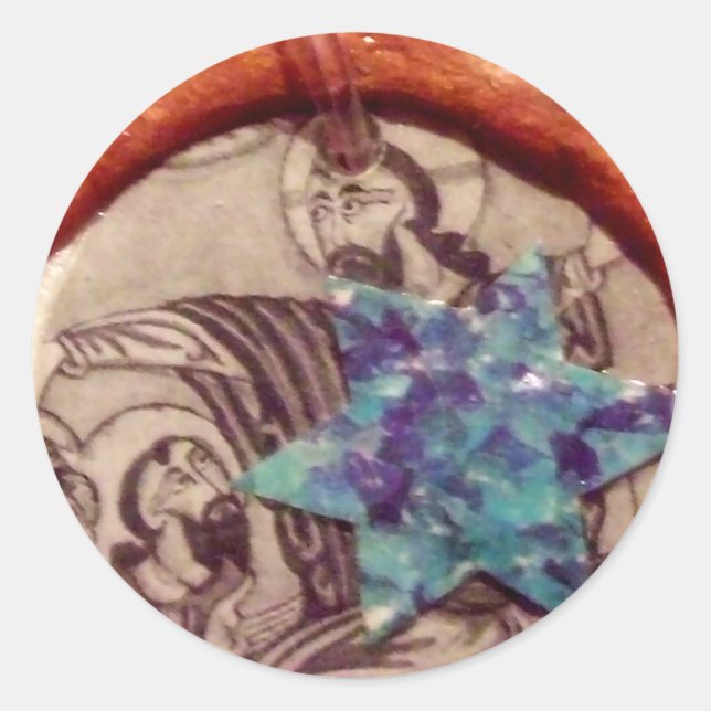 Jew Christlich Muslim Peace4baptissticker Runder Aufkleber (Vorderseite)