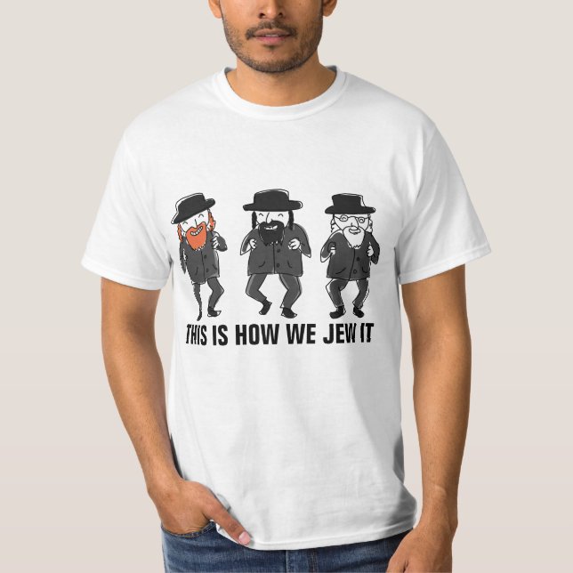 JEW IT, lustige jüdische T - Shirt (Vorderseite)