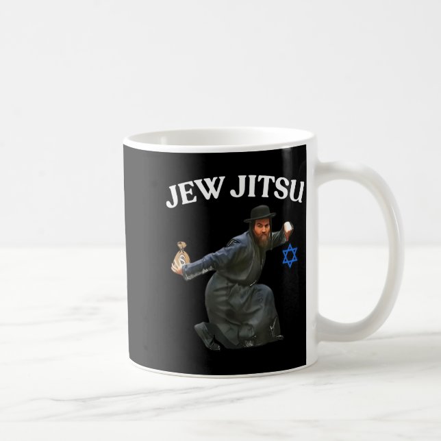 Jew Jitsu Design Kaffeetasse (Rechts)