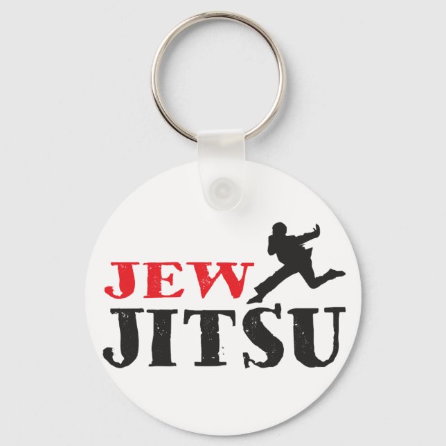 Jew Jitsu - Jüdischer Spaß Schlüsselanhänger (Vorderseite)