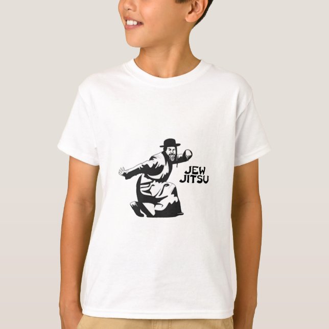 Jew Jitsu Martial Arts | Jüdische Bar Mitzvah-Gesc T-Shirt (Vorderseite)