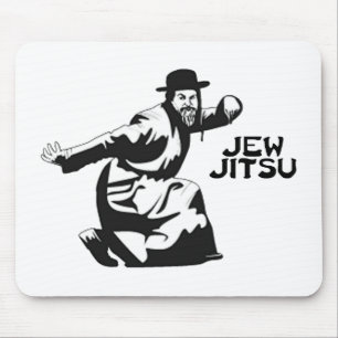 Jew Jitsu Mouse Pad   Jüdische Bar Mitzvah-Geschen Mousepad