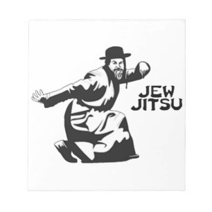 Jew Jitsu Notepad   Jüdische Bar Mitzvah-Geschenke Notizblock