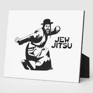 Jew Jitsu Plaque   Jüdische Bar Mitzvah-Geschenke Fotoplatte