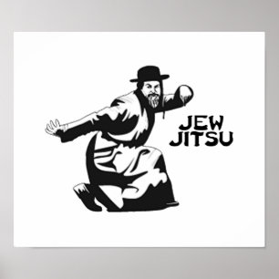Jew Jitsu Poster   Jüdische Bar Mitzvah-Geschenke