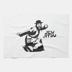 Jew Jitsu Towel   Jüdische Bar Mitzvah-Geschenke Küchentuch