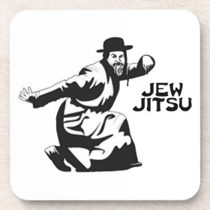 Jew Jitsu Untersetzer Jüdische Bar Mitzvah-Gesch