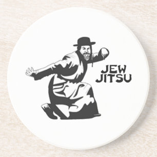 Jew Jitsu Untersetzer Jüdische Bar Mitzvah-Gesch