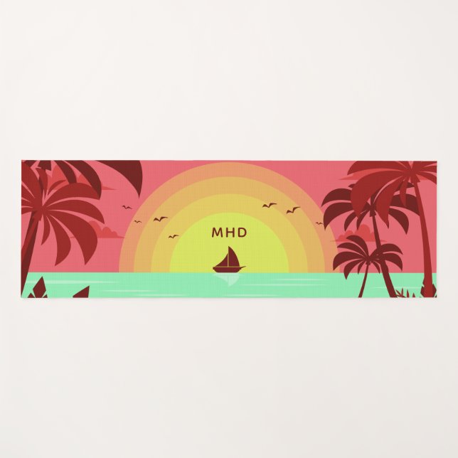 Jeweilige Yoga-Matte aus Monogramm Yogamatte (Vorderseite (Horizontal))