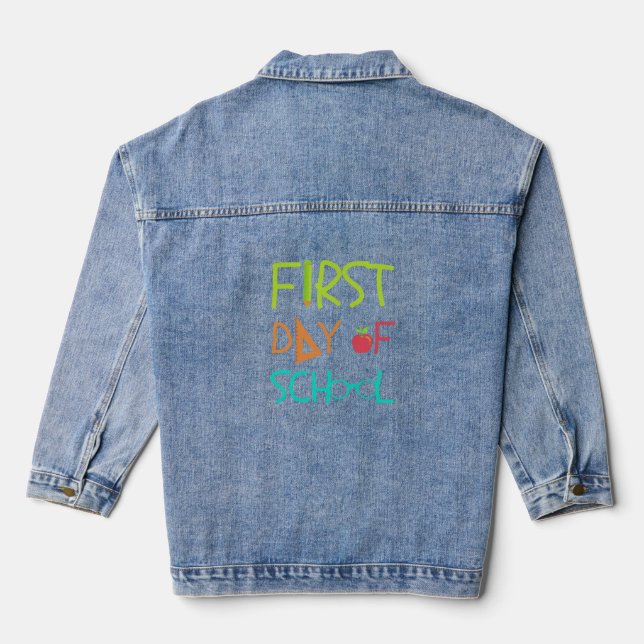 Jeweils zum ersten Mal Jeans Jeansjacke (Rückseite)