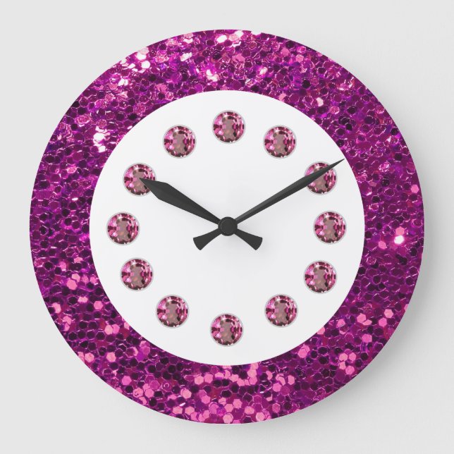 Jewel Blank Wall Clock Große Wanduhr (Vorderseite)