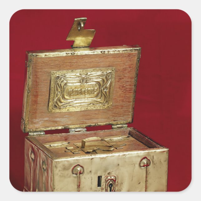 Jewel Box Quadratischer Aufkleber (Vorderseite)