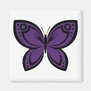 Jewel Butterflies - Lila Magnet