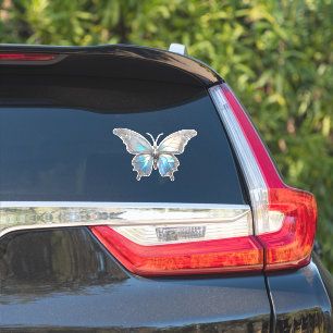 Jewel Butterfly Opal und Silver Aufkleber