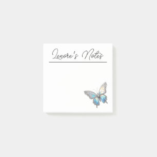 Jewel Butterfly Opal und Silver Post-it Klebezettel