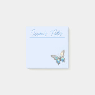Jewel Butterfly Opal und Silver Post-it Klebezettel