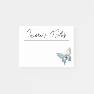 Jewel Butterfly Opal und Silver Post-it Klebezettel