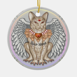 Jewel Cat Gargoyle Keramik Ornament