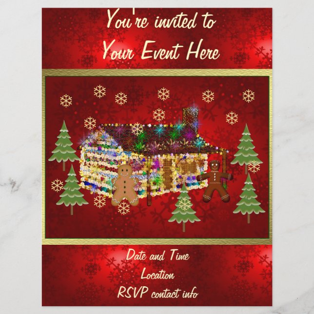 Jewel Covered Gingerbread House (Vorderseite)