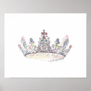 Jewel Crown von Heather French Henry Poster