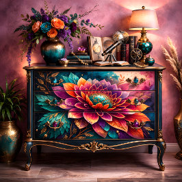 Jewel Dahlia Decoupage Seidenpapier