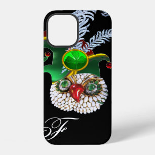 JEWEL EULE, ELFENHUT, KLEEBLATT UND DIAMANTFEDERN iPhone HÜLLE