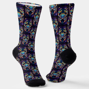 Jewel Galaxy Zodiac Cancer Socken