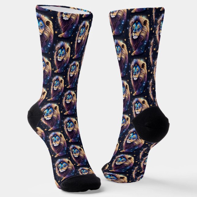 Jewel Galaxy Zodiac Leo Socken (Gewinkelt)